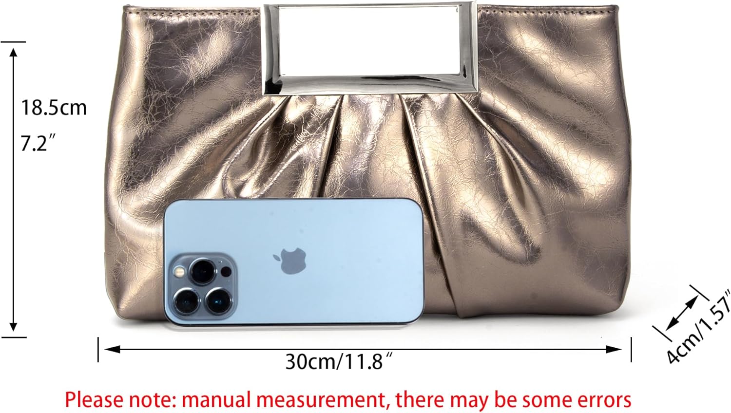 CARIEDO Evening Clutch Bag Bright Color PU Leather Formal Handbag Suitable for Wedding Prom Black Tie Events - Image 6