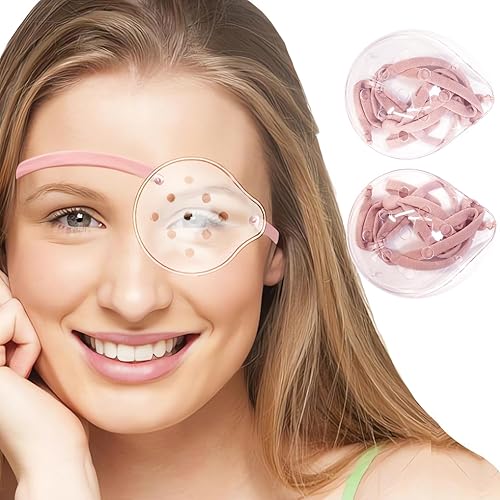 AMZVIO 2 protectores de ojos para después de la cirugía de cataratas, parche de plástico para cirugía de cataratas, protector rígido transparente