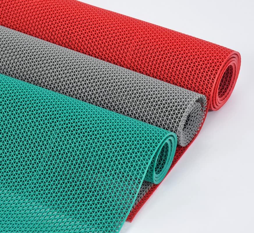 Image of VNQ! Anti Skid & Multipurpose Rubber Mat /Bathroom Mat /Shower Mat /Carpet /Rugs /Rainmat /Swimming Pool Mat Colour Green|(4X8 Feet)