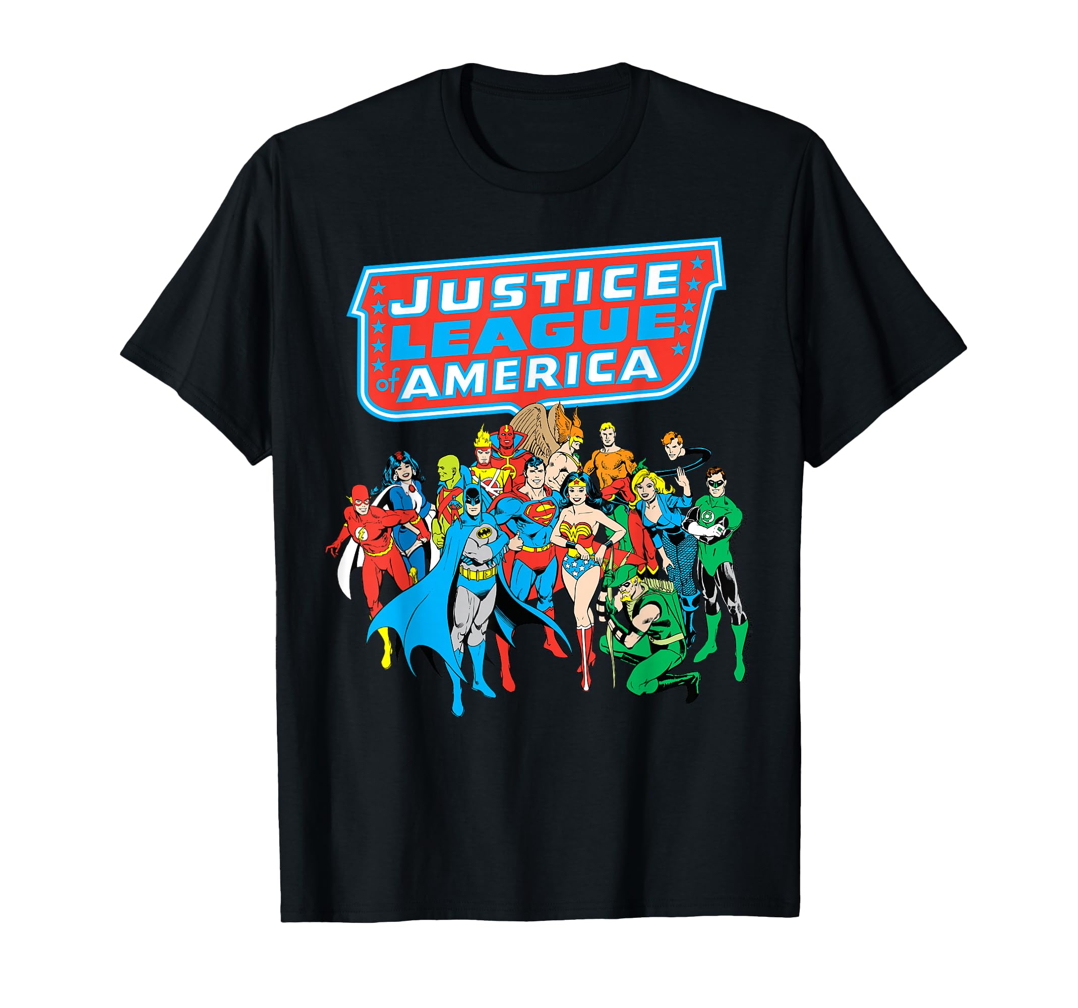 Justice League of America Group Shot T-Shirt Small