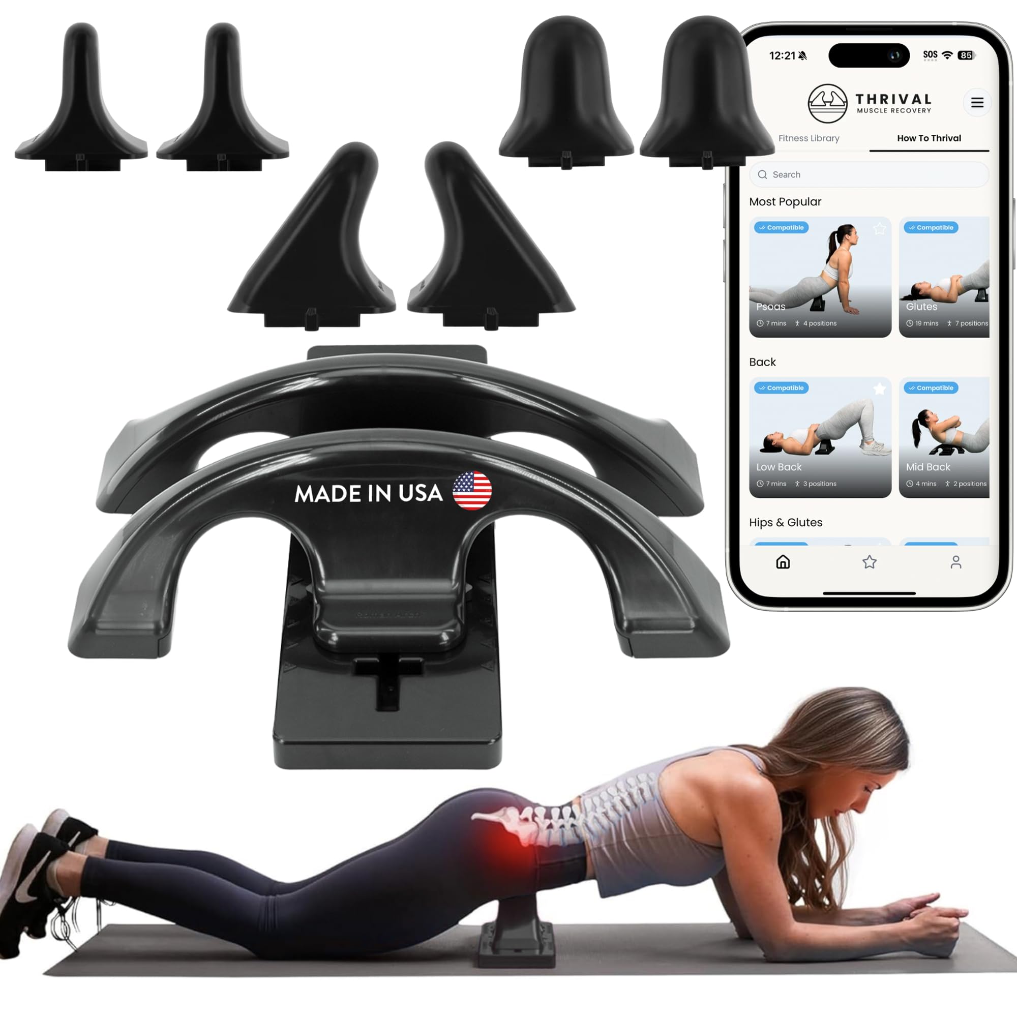 Thrival Wave: Psoas Release Tool - Back Pain Relief -16 Thrival Wave: Psoas Release Tool - Back Pain Relief -16