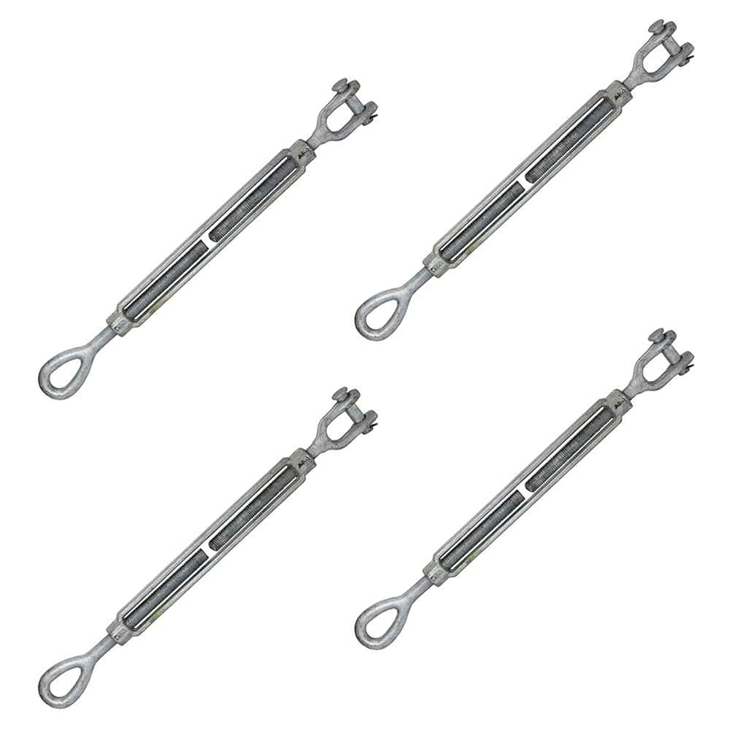 Tensor Quijada Ojal 3/4" x 12" Galvanizado Pack 4 miniatura 1