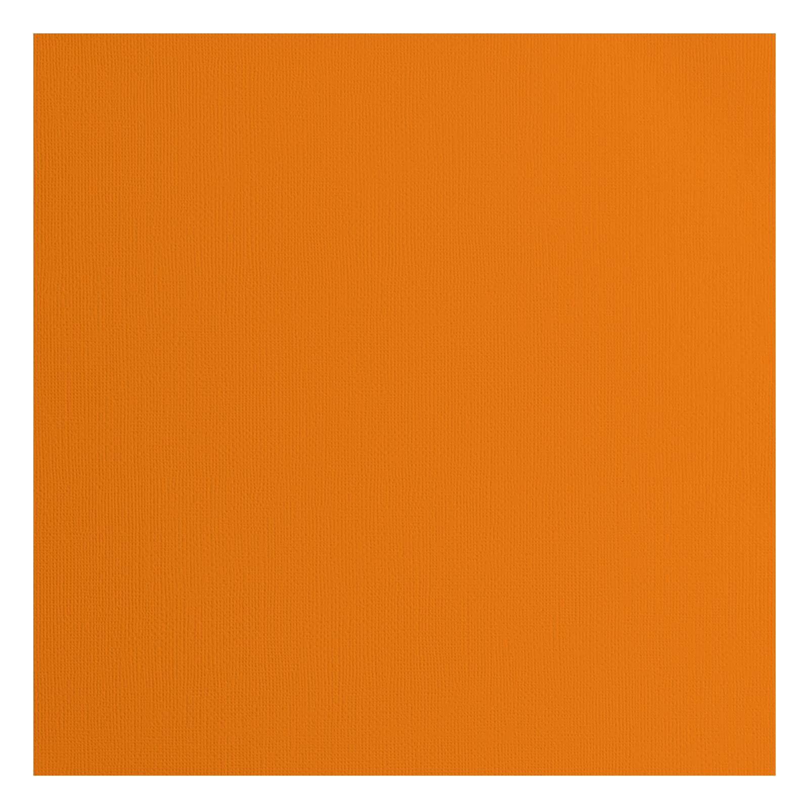 Florence Cardstock Textured, Coloured Card Making Supplies 12 x 12 inch, Orange, 20 Sheets