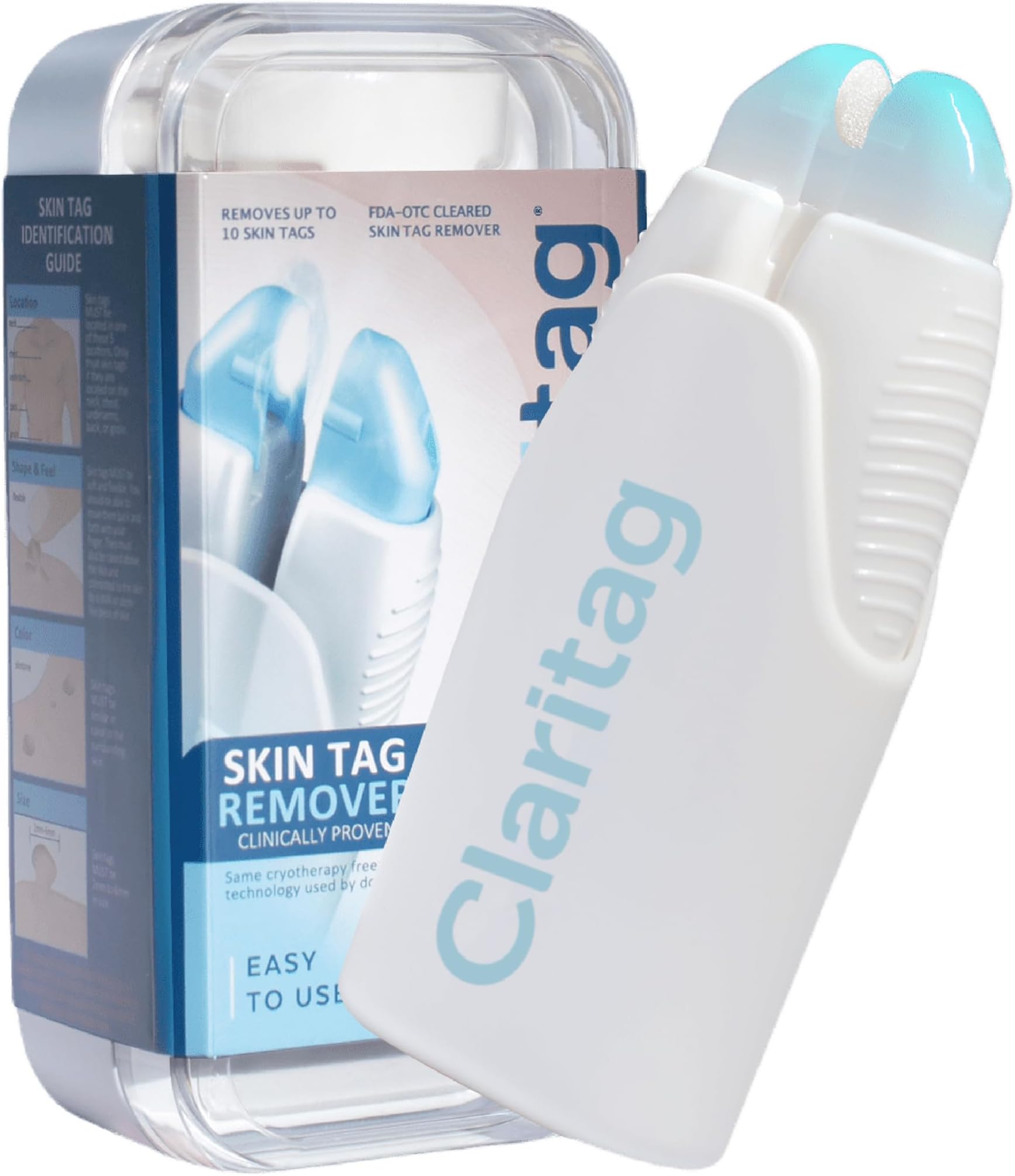 Claritag Skin Tag Remover, Skin Tag Removal Device Cryogenic Freeze-Off Treatment Kit for Painless Clean And Easy At Home Use