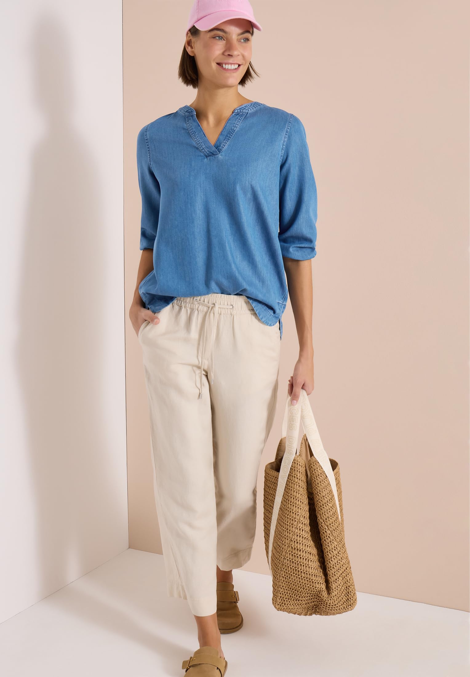 Cecil 3/4-Arm Tunika im Denim-Look