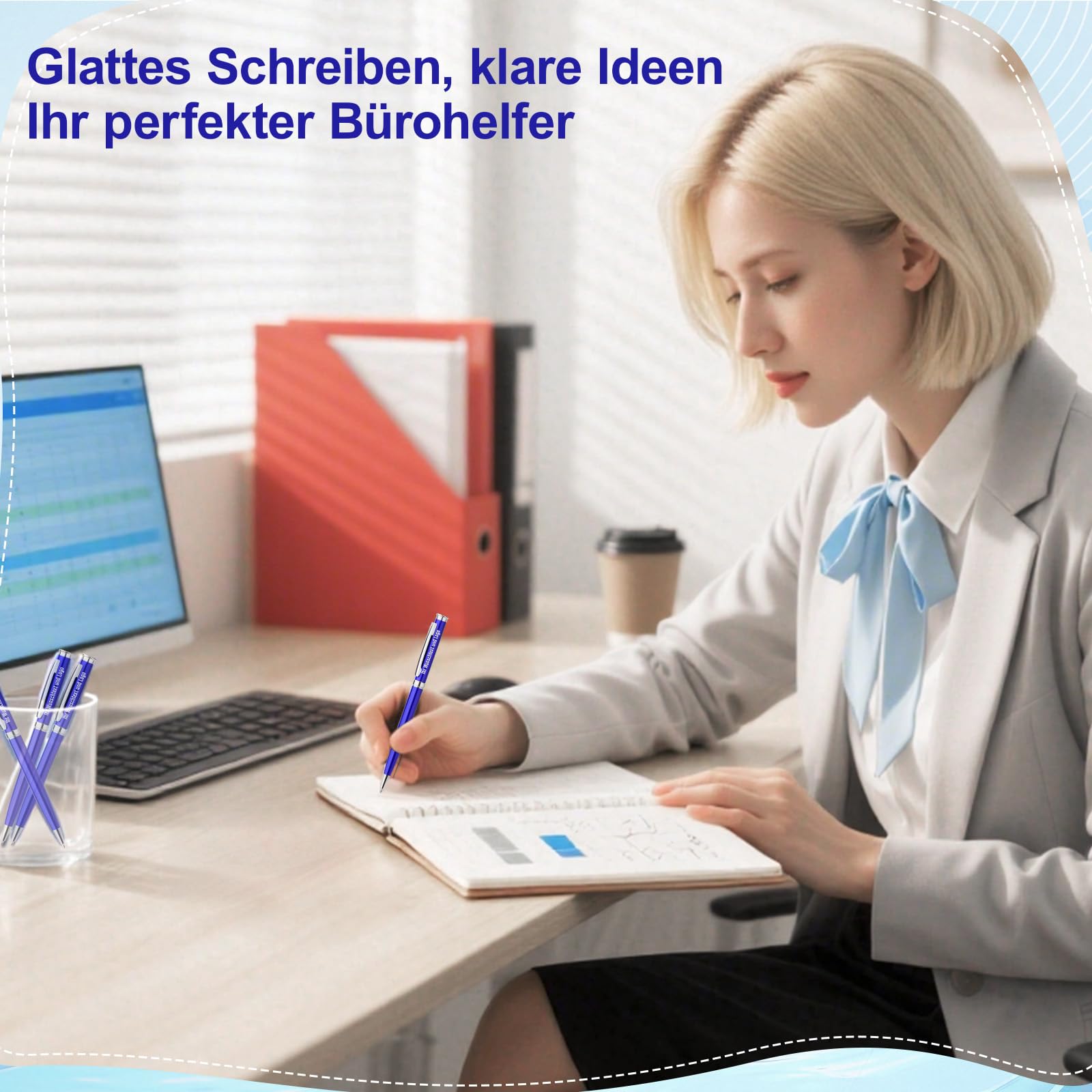 50 x Personalisiert Kugelschreiber Set mit Gravur von Logo/Text,Ideal Geschenk für Abschluss Rente Dank,Hochwertige Metall Drehkugelschreiber für Elternteil Kollegen Lehrer Studenten