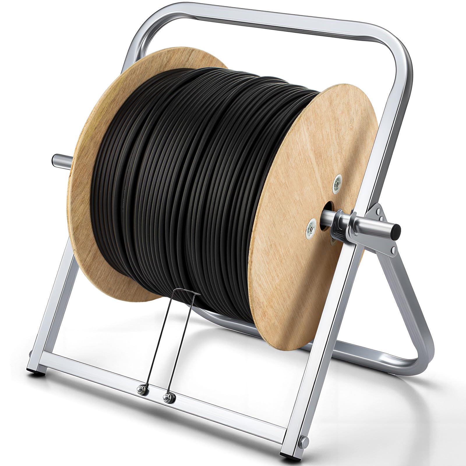 Hicarer Durable Single Axle Cable Caddy, 16 x 20 in Wire Spool Rack Holder