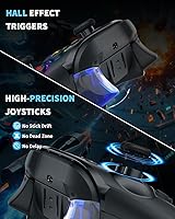 Vista 5 de Bcofo Wireless Mobile Game Controller for iOS/iPhone/Android/Cell Phone/Switch/Laptop, Gaming Gamepad with Phone Clip for Gamers, Hall Effect