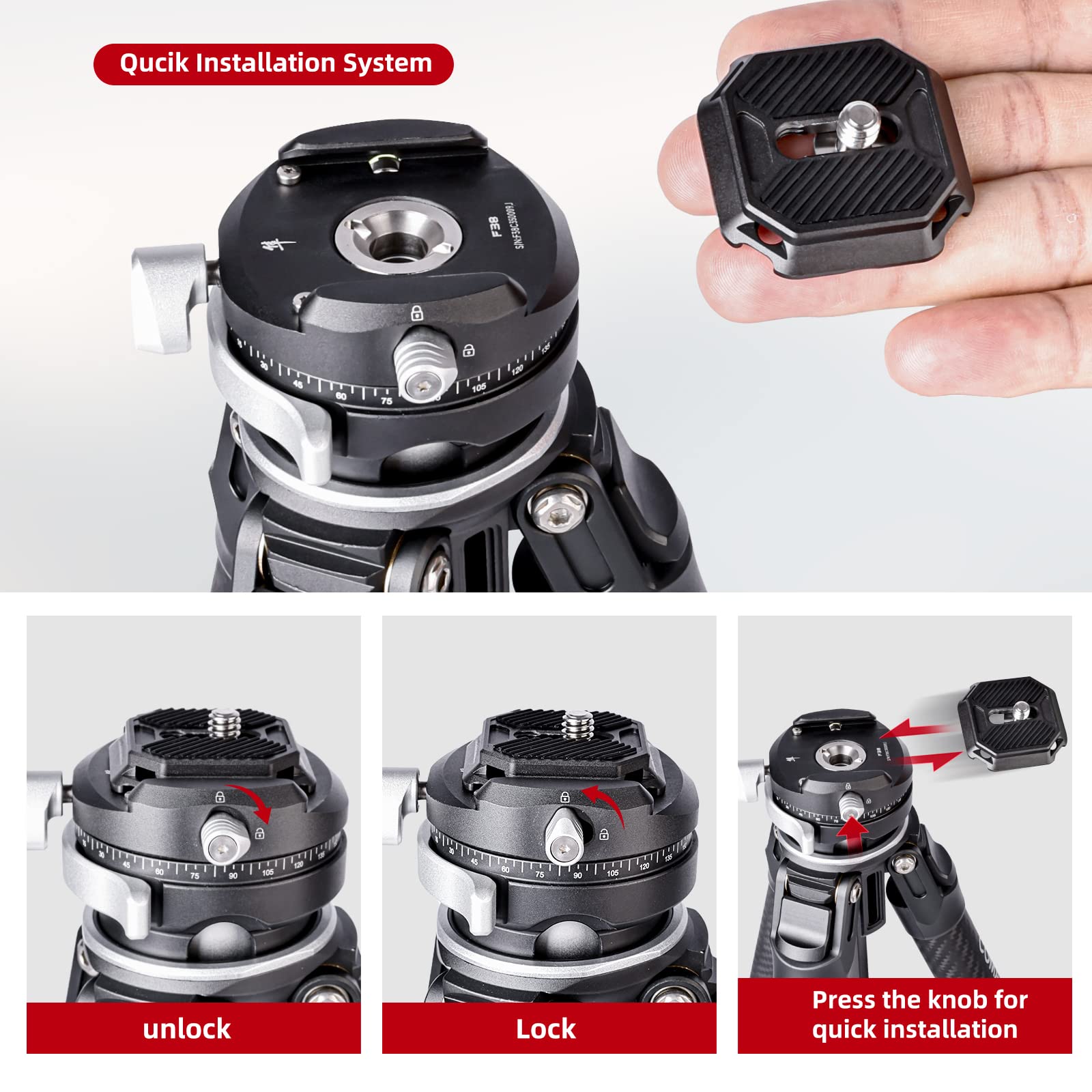 Caruba Videostar 188 Pro Videostatief vloeistof gedempte kop en Spreader