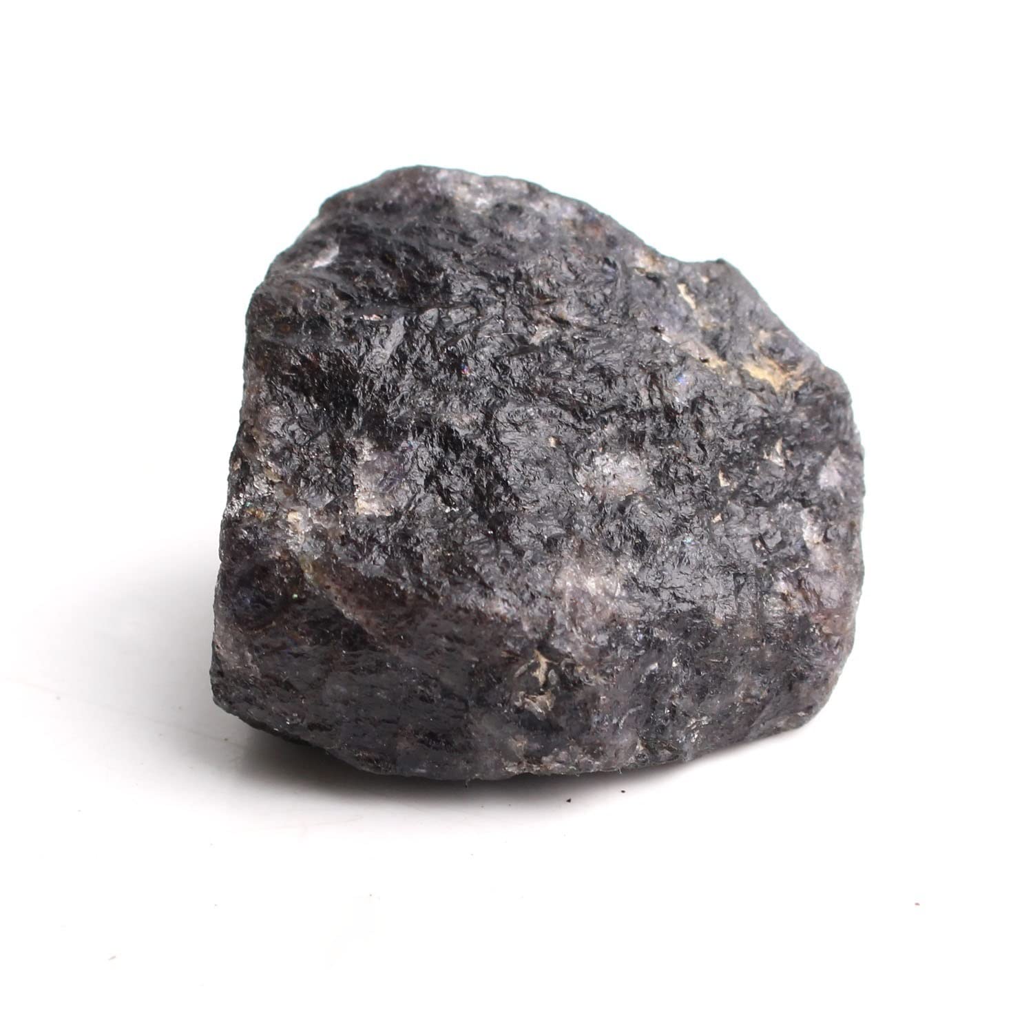 Naturalne iolit kryształowe surowe kamienie surowe kordieryt kamienie ozdobne ciemnoniebieskie DIY kolekcja odpowiednia do domu 1 szt. Kolekcje domowe (kolor: Iolite, rozmiar