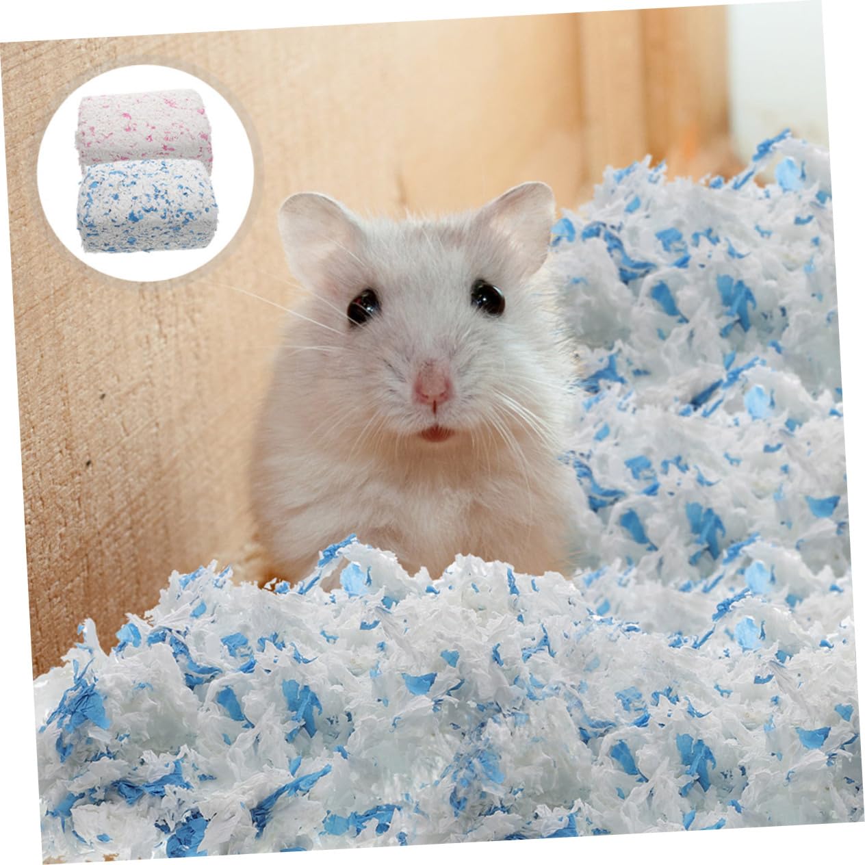 BESPORTBLE Lettiera in Carta per Piccoli Animali, Confezione da 2 Borse | Gabbia di Piccoli Animali, Superficie Delicata e Confortevole, Mantiene L’area Ordinata