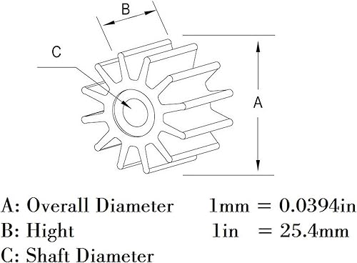 Miniatura 8 de Impulsor de la bomba de agua del motor del barco 432941 766435 0432941 0766435 18-3104 para el motor fueraborda Johnson Evinrude OMC BRP 40hp 50hp,