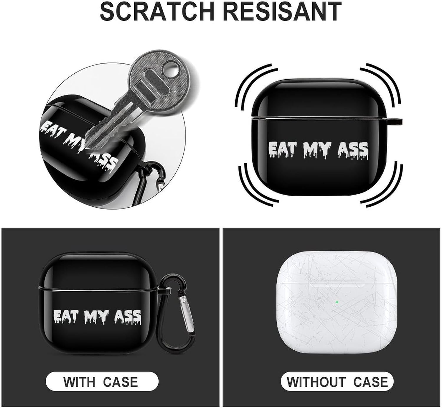 Eat My Ass Funny Earbuds Case for Airpods 3 image 3