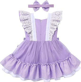 Polka Dot Dress for Girl Special Occasion Toddler Retro 1950s Vintage Classic Dresses Swing Rockabilly Tea Party Dress