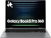 Samsung 16” Galaxy Book5 Pro 360 Copilot+ PC, AI Computer, Intel Core 7 Ultra Processor, 3K AMOLED (2880x1800) Touchscreen, S Pen,120Hz, Dolby Atmos, Student Laptop, Lightweight, All-Day Battery Life 1