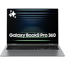 Samsung 16&rdquo; Galaxy Book5 Pro 360 Copilot+ PC, AI Computer, Intel Core 7 Ultra Processor, 3K AMOLED (2880x1800) Touchscreen, S Pen,120Hz, Dolby Atmos, Student Laptop, Lightweight, All-Day Battery Life