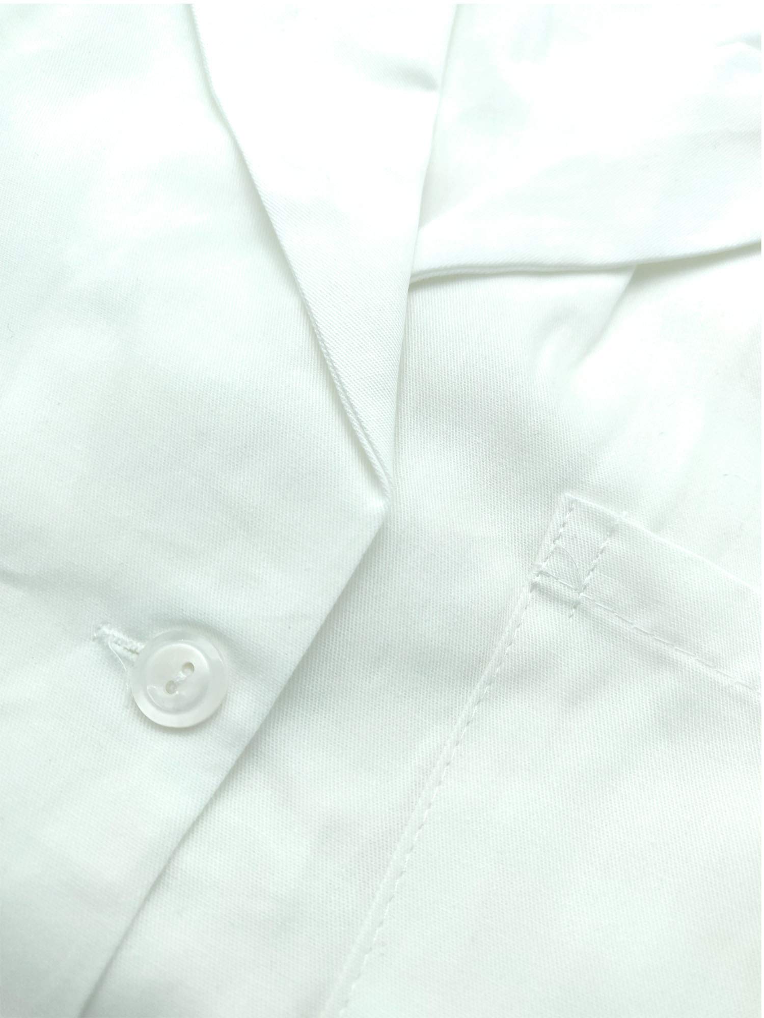 Hemden für Damen, reine Baumwolle, Labor, Apotheker, Tierarzt, Weiß