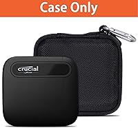 Vista 30 de Aenllosi Funda de transporte rígida compatible con Crucial X9 / X9 Pro / X10 / X10 Pro 1TB/2TB/4TB SSD portátil, unidad de estado sólido externa USB