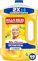 Mr. Clean Lemon Antibacterial All-Purpose Cleaner 99oz - Kills 99.9% Germs on Floors, Kitchen & Bathroom Surfaces