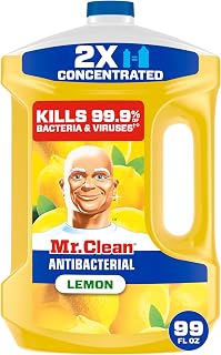 Mr. Clean Lemon Antibacterial All-Purpose Cleaner 99oz - Kills 99.9% Germs on Floors, Kitchen & Bathroom Surfaces
