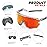 Polarized Sports Sunglasses Cycling Glasses Baseball Sunglasses with 3 lenses,Fishing,Ski Running Golf (hui, Large)