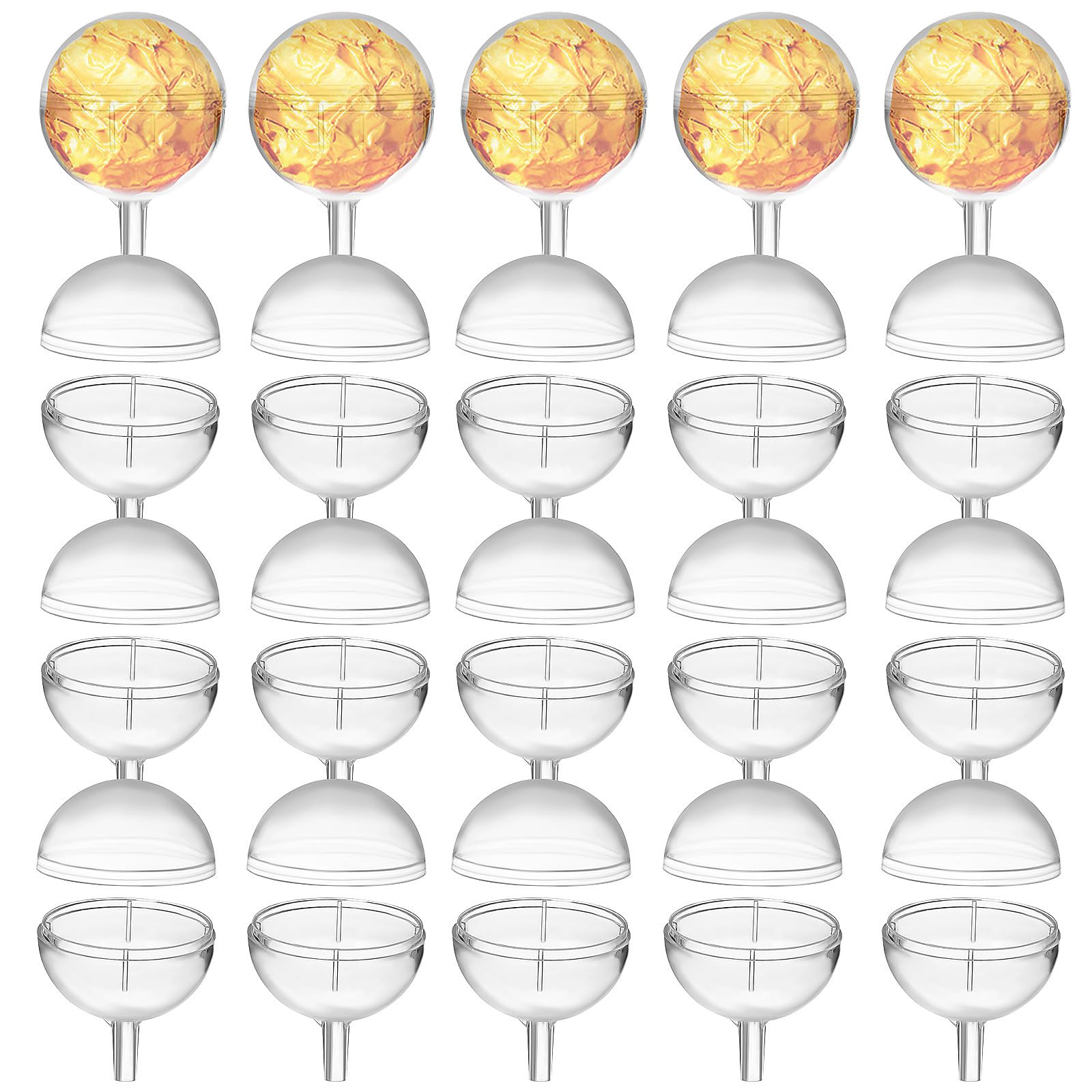 Coupelles Transparentes pour Bouquets de Chocolats pour Éviter les Pralines Écrasées