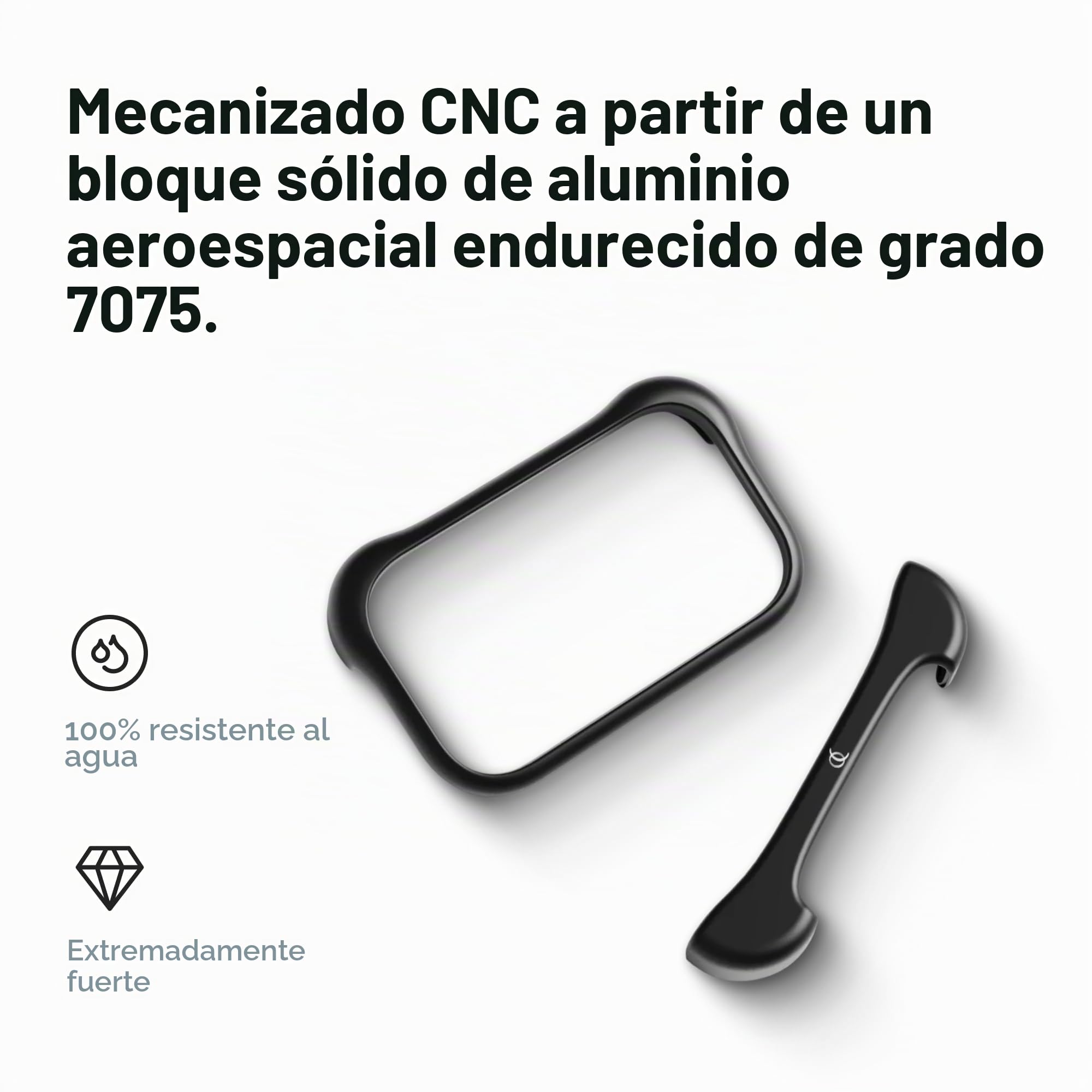 Arc Pulse Funda para iPhone 17 Pro (2025), diseño Minimalista, Aluminio aeroespacial y elastómero, protección y absorción de Impactos, Ajuste fácil 6.3”