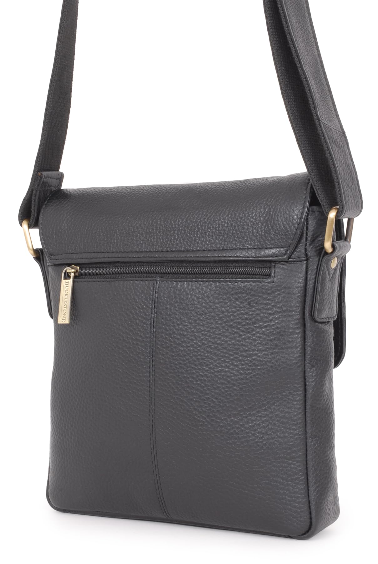 Męska Torba Listonoszka ze Skóry - Mała Travel Crossbody/Messenger Bag dla Mężczyzn - Smukły Satchel z Wieloma Kieszeniami - Dublin
