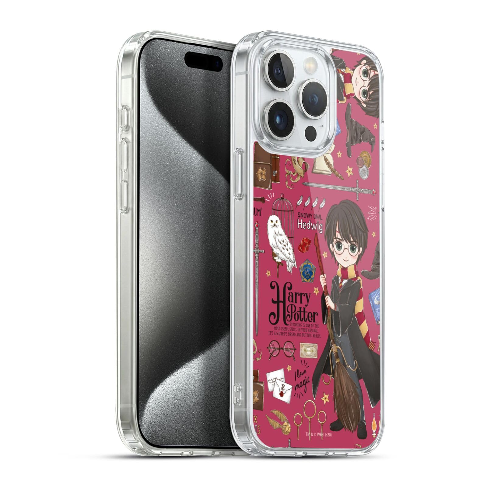Head Case Designs Licenciado Oficialmente Harry Potter Patrón Luna Reliquias de la Muerte XXXVII Caso Funda de Gel Suave Compatible con Apple iPhone 12 / iPhone 12 Pro — view 69
