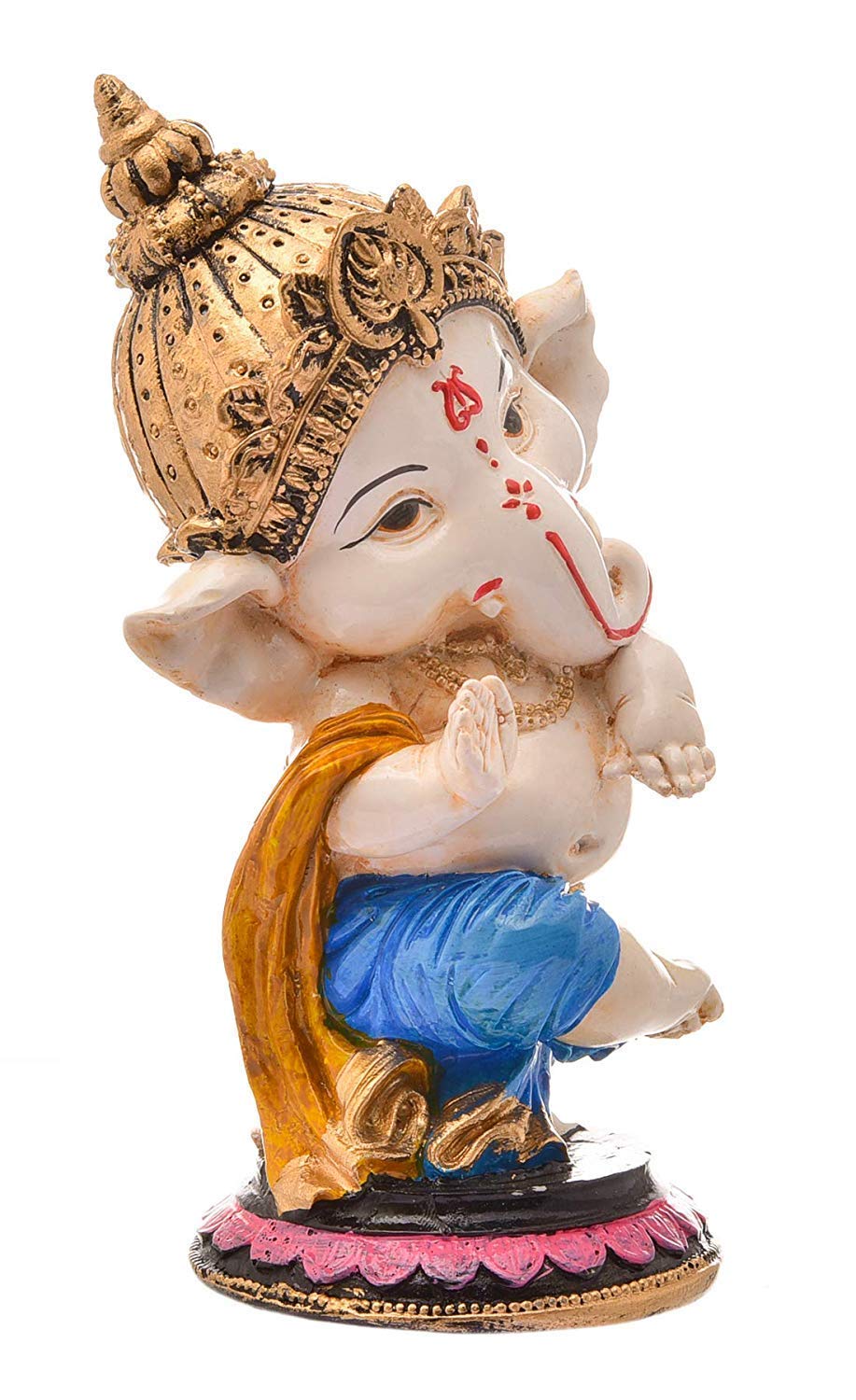 Saudeep India, Handcrafted Resine Little Ganesh Sculpture | Showpiece for Home & Office Decor (Blessing Ganesh) - Image 3 thumbnail