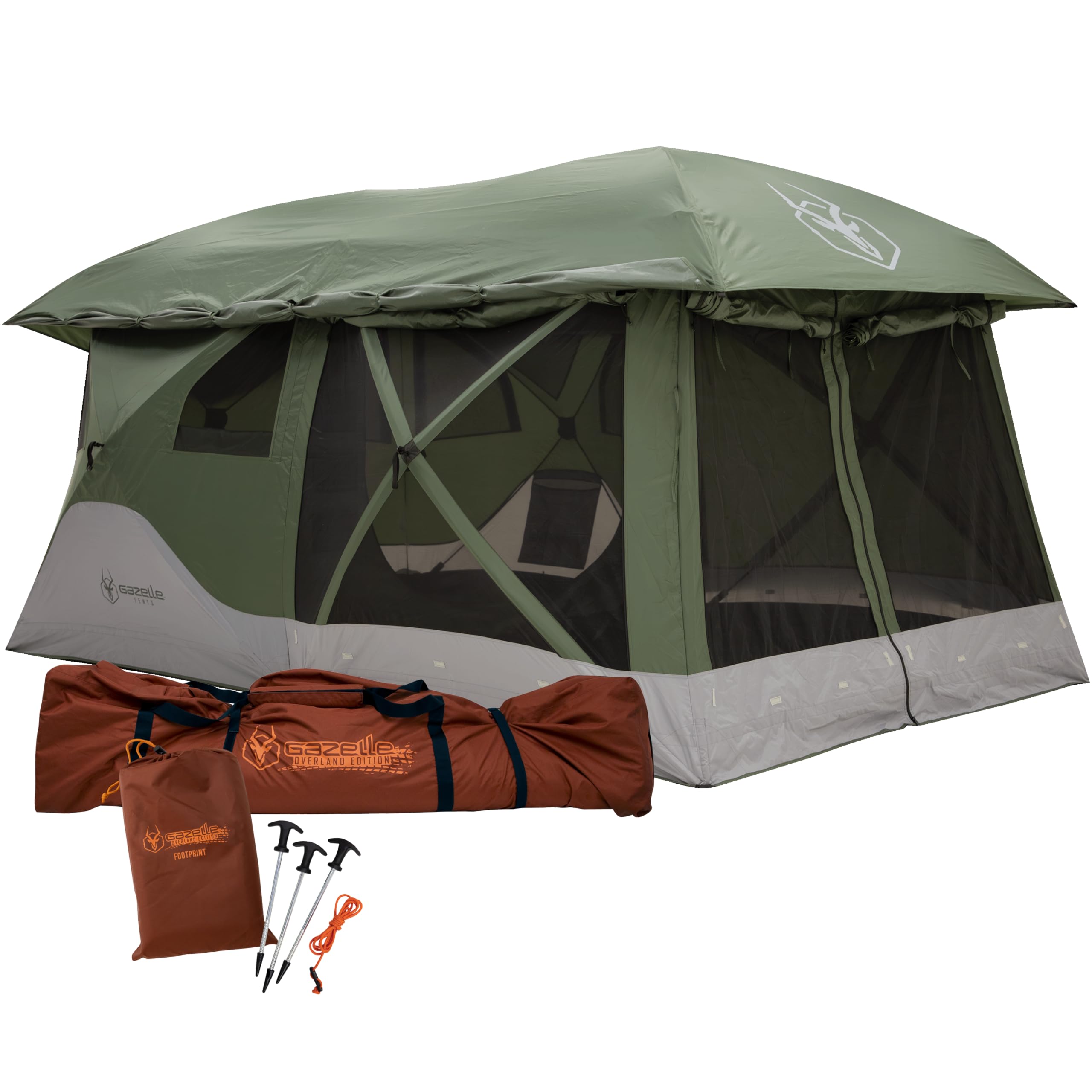 Amazon.com : Gazelle Tents™ T4 Tandem Hub Tent with Overland Kit