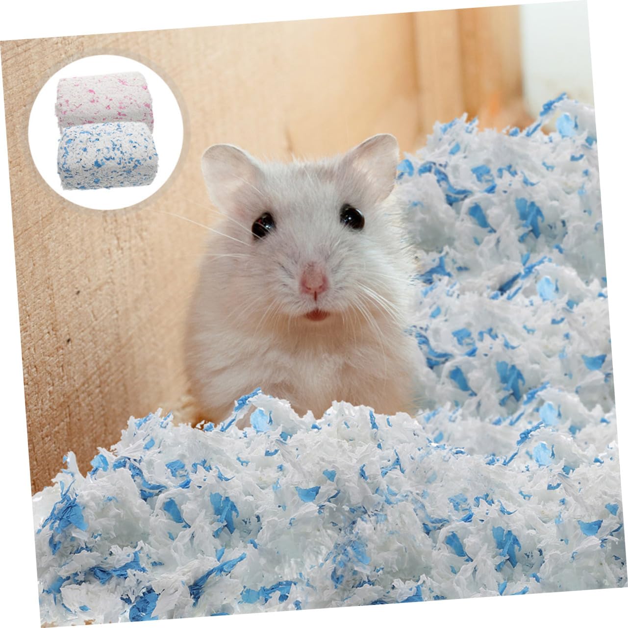 Käfigeinstreu aus Papier, 2 Beutel, Staubarm für Kleintiere | Chinchillas und Meerschweinchen, Weiche Papierfasern, für Innenkäfige, Saugfähige Einstreu