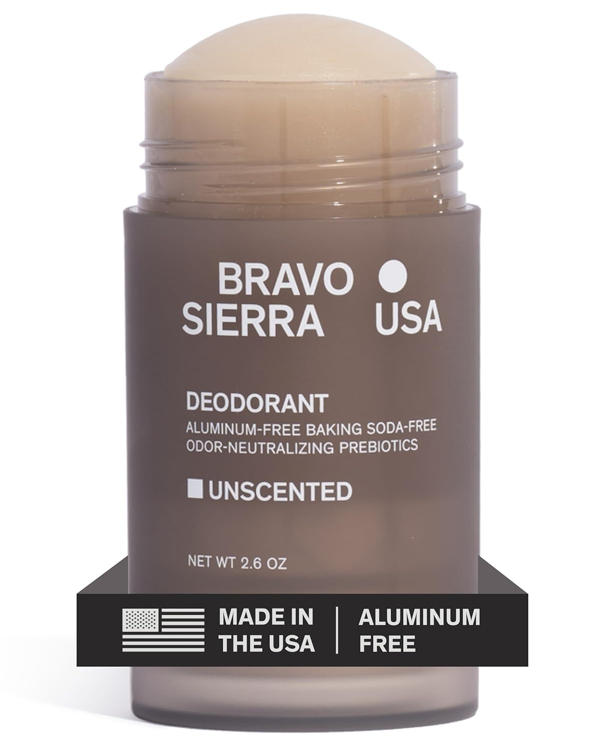 Aluminum-Free Deodorant for Men by Bravo Sierra, 3-Pack-Contains Natural Ingredients–Long Lasting All-Day Odor and Sweat Protection-White Vetiver & Cedarwood, 3.2 oz-Paraben-Free, Vegan & Cruelty-Free