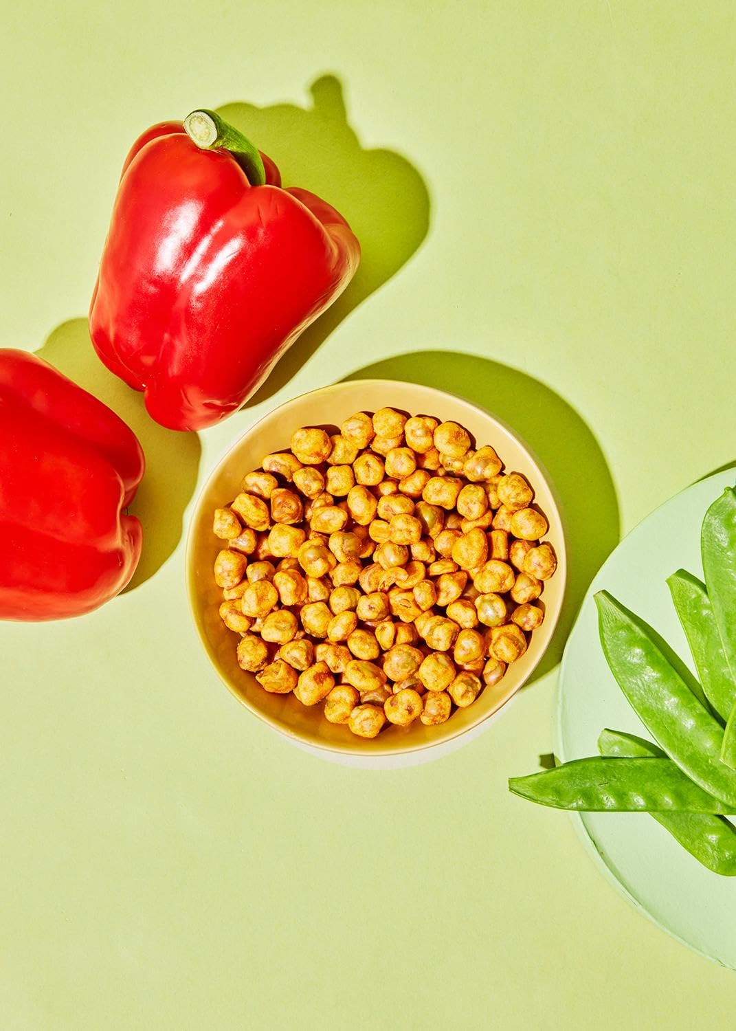 KoRo - Snack aux pois saveur poivron hongrois 1 kg - Petits pois croquants aux épices de paprika - Saveur fumée et épicée - Alternative vegan aux chips traditionnelles