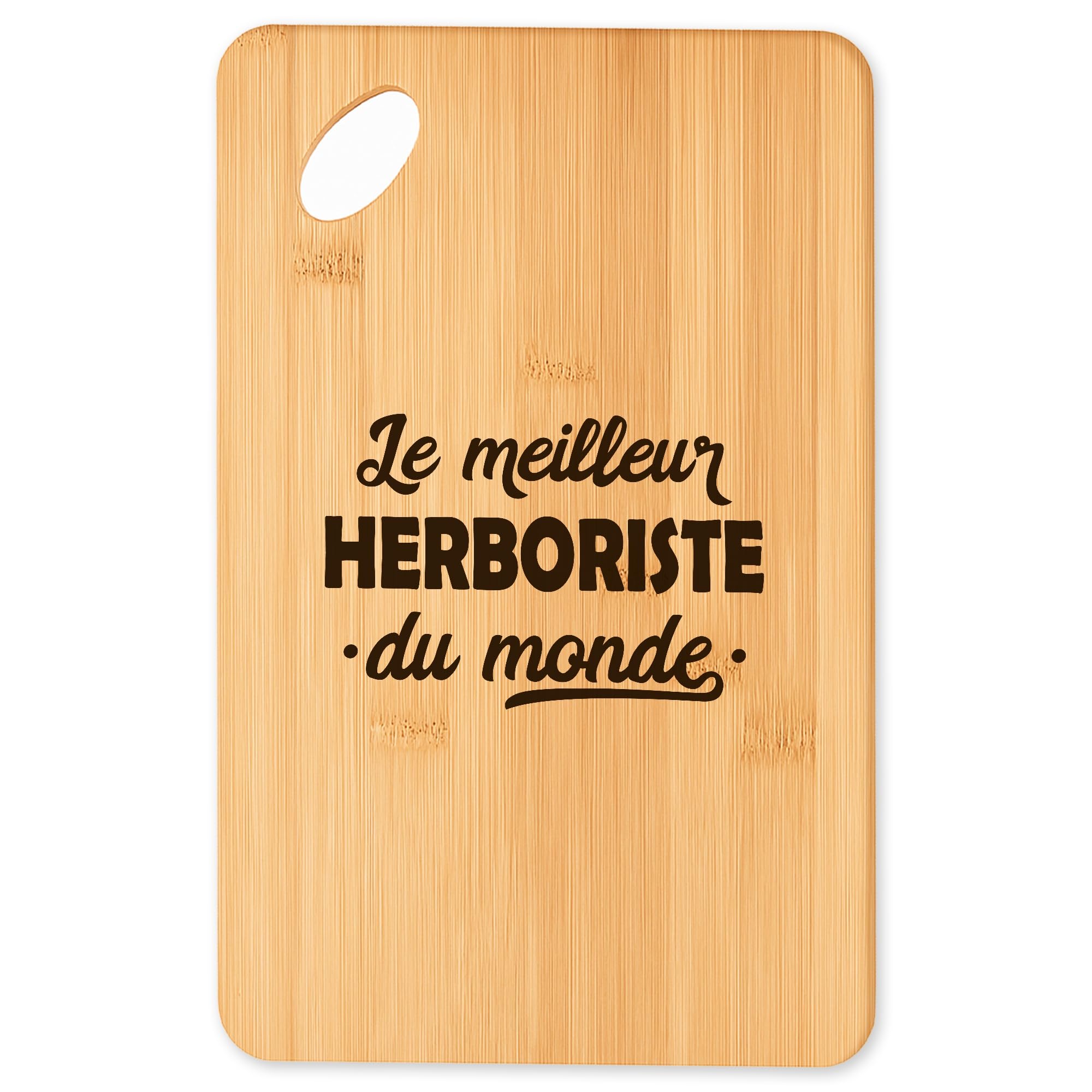 Planche à découper en bambou Super Herboriste 2, le plateau apéro noble et durable pour vos tables