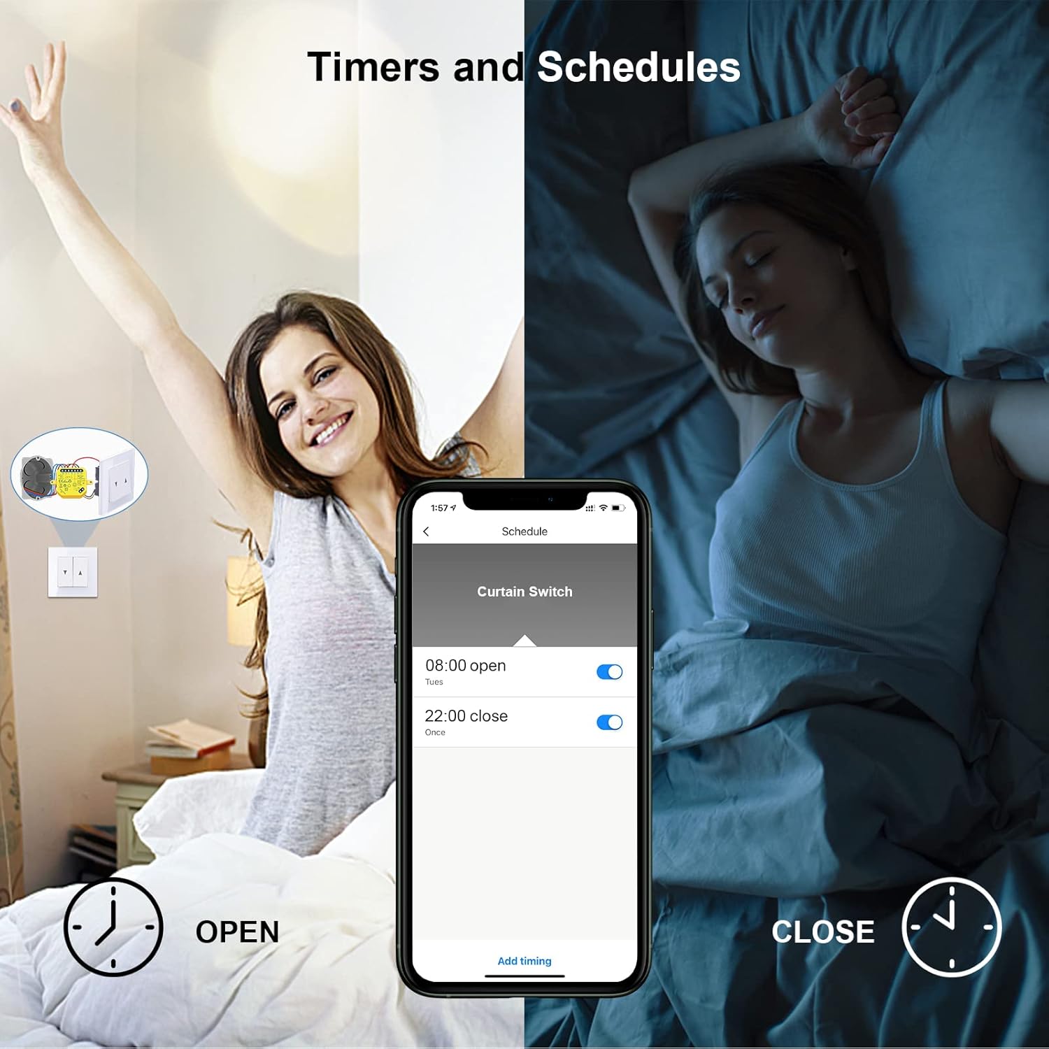 Setting timers and schedules in the Smart Life app
