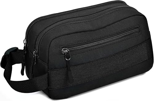 Bolsa de aseo de viaje para hombre, correa colgante, bolsa de afeitado, esencial para dormitorio, Negro-3, Viajes
