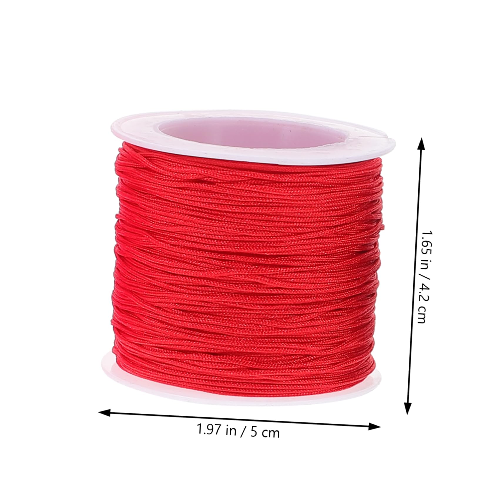 Cuerda Trenzada Hilo De Ganchillo para Tejer Hilo De Tejer De Colores Hilo De Bordar DIY Manualidades Cuerda Hilo De Frivolité Hilo para Tejer Nylon 8 Rollos*4