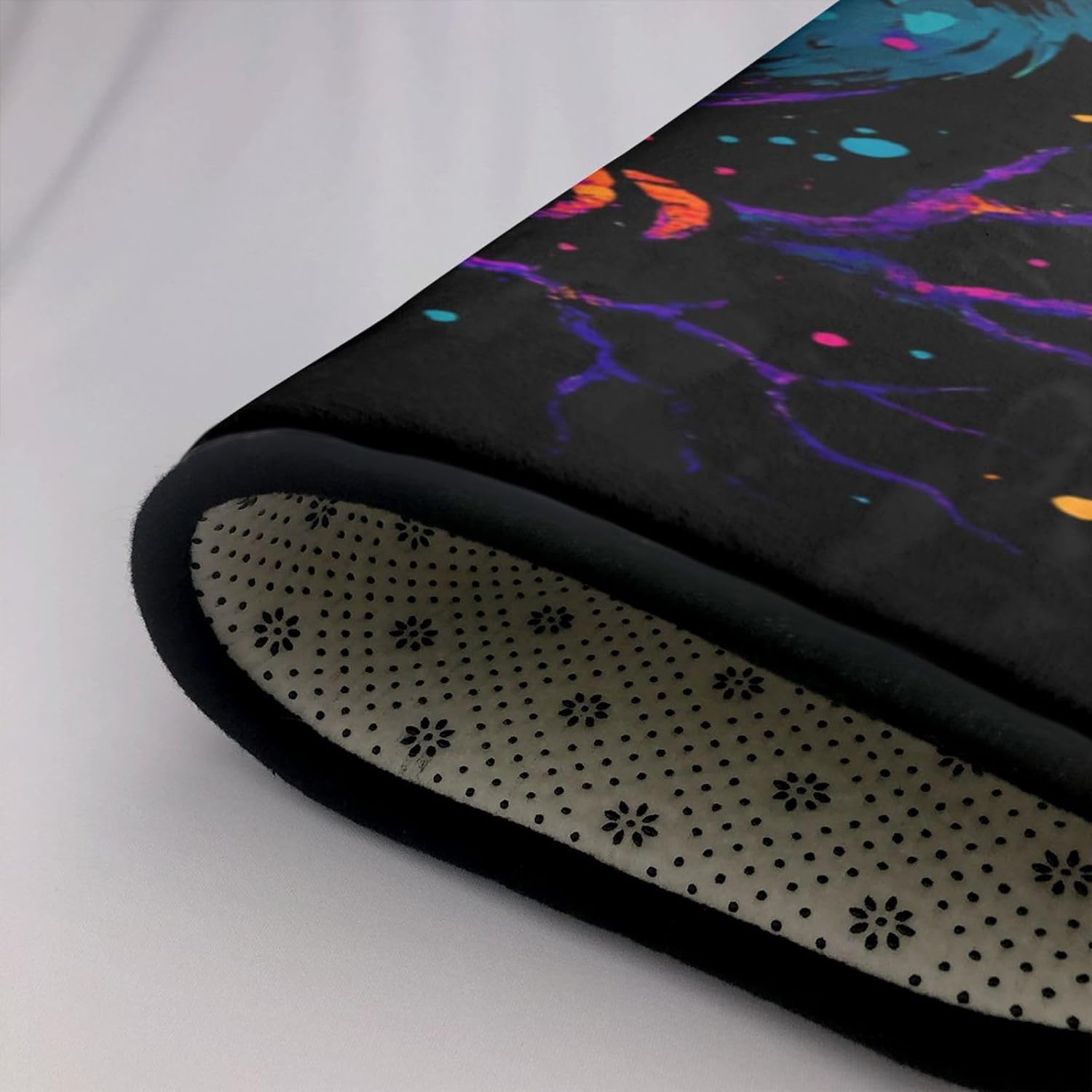 F-Caw-F Funny Raven Black Crow Area Rug Carpet Large Rug Non Slip Floor Mat Entrance Mat Home Decor 59X39.4 in