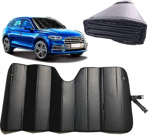 Parasol para automóvil, protector solar, pantalla plegable para ventana delantera, 5 capas gruesas de burbujas para protección UV del parabrisas del