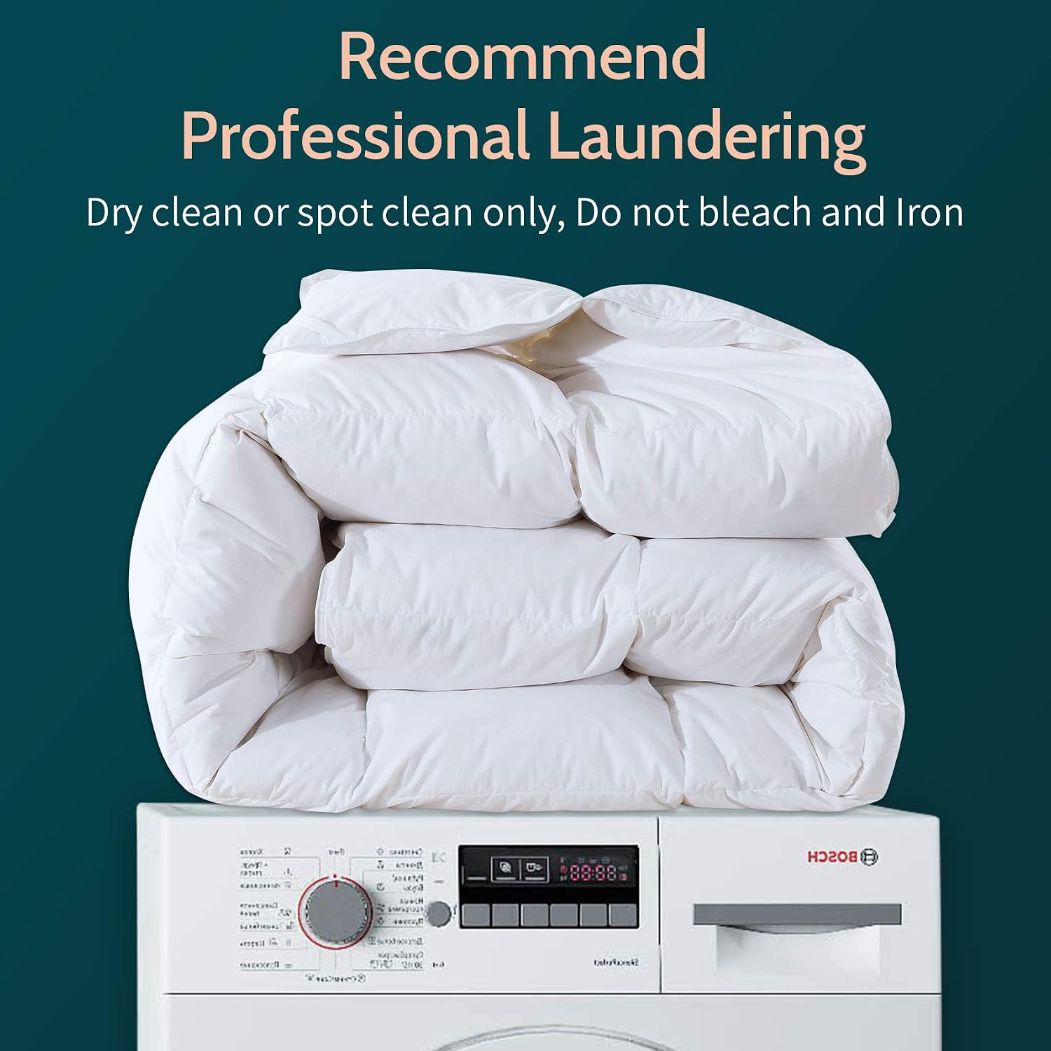 Decroom Cotton Quilted Comforter -Lightweight Duvet Insert- Twin