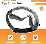 Safety Goggles Over Glasses Anti Fog Safety Glasses CSA Z94.3 & ANSI Z87.1 Protective Eyewear Scratch & Impact Resistant UV Protection Panoramic Lens Adjustable Strap for Work Chemistry Lab