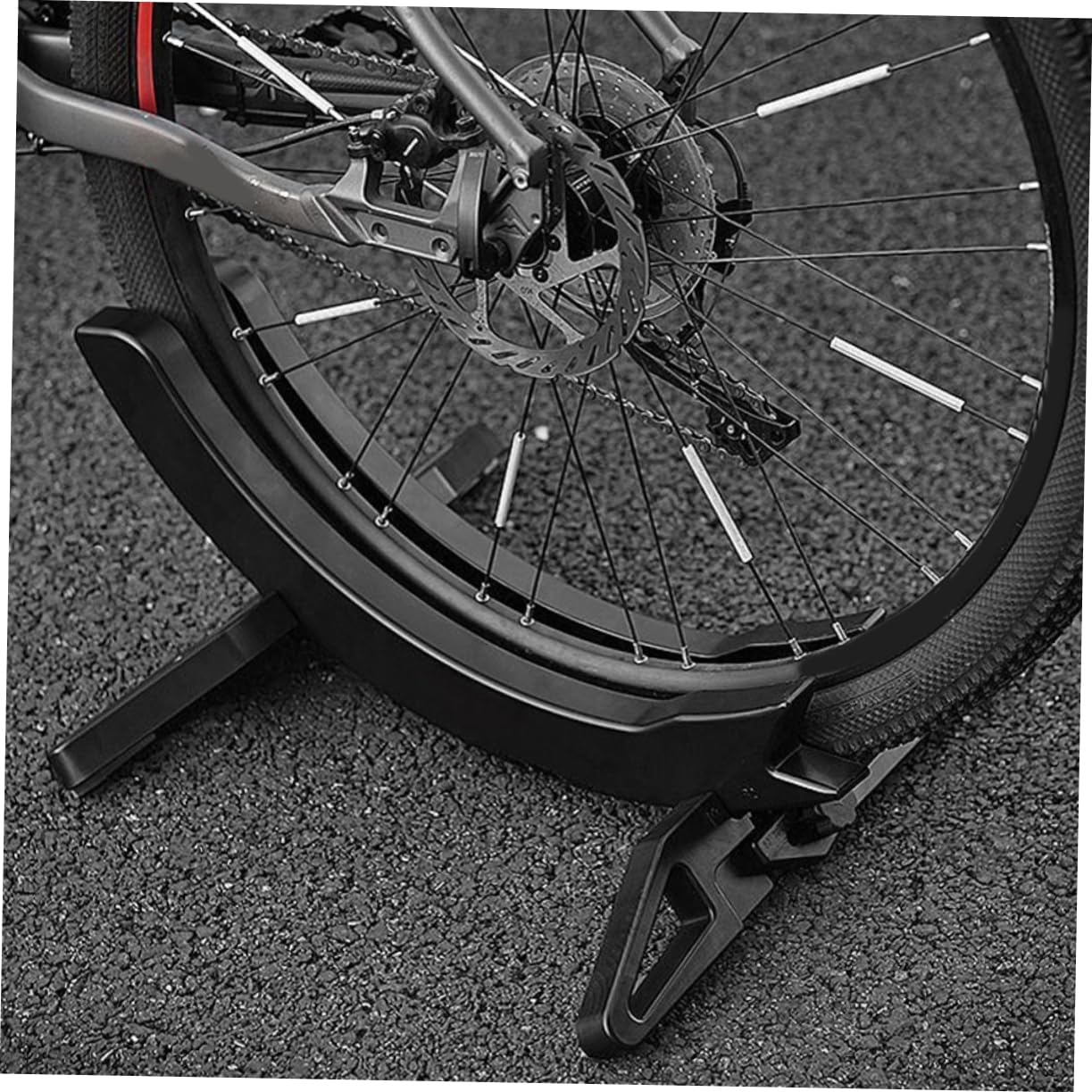 Adjustable Detachable Bicycle Stand Portable Scooter Support for Road Mountain Bikes Stylish Balanced Bike Holder with Fixed Foot Support for Home Use Display