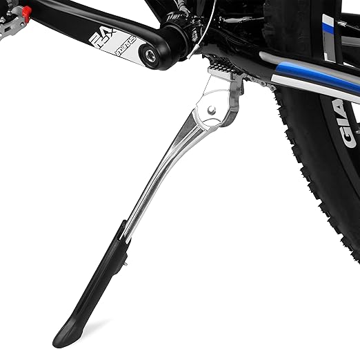 BV Chromium Adjustable Bicycle Kickstand with Concealed Spring-Loaded Latch, for 24-29 Inch Bike Kickstands