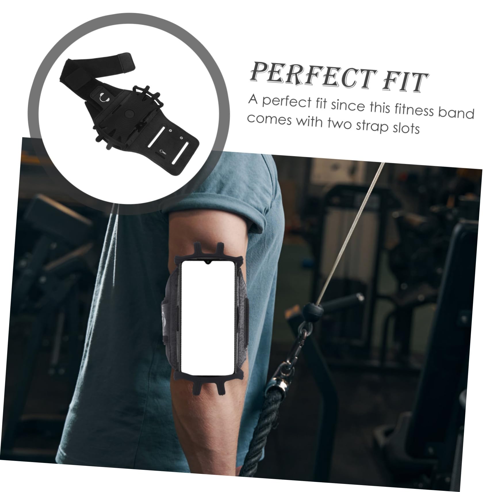 jojofuny 3pezzi Fascia Da Braccio Per Telefono Con Rotazione Supporto Per Sport e Fitness Perfetta Per Corsa Ciclismo e Allenamento All Aperto