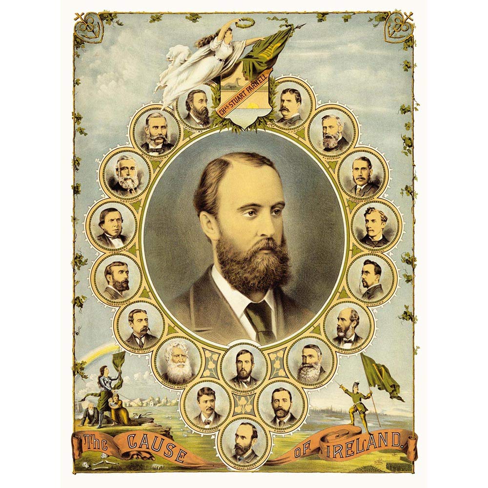 Wee Blue Coo Painting Portrait Charles Parnell Irish Patriot Cause Ireland Art Print Poster Wall Decor 12X16 Inch