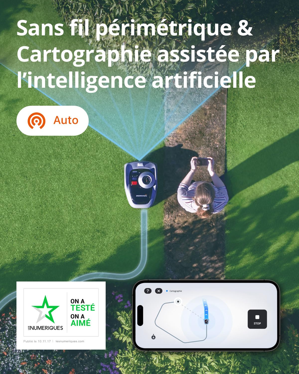 Navimow i105E Robot Tondeuse sans Fil périphérique — vue 2