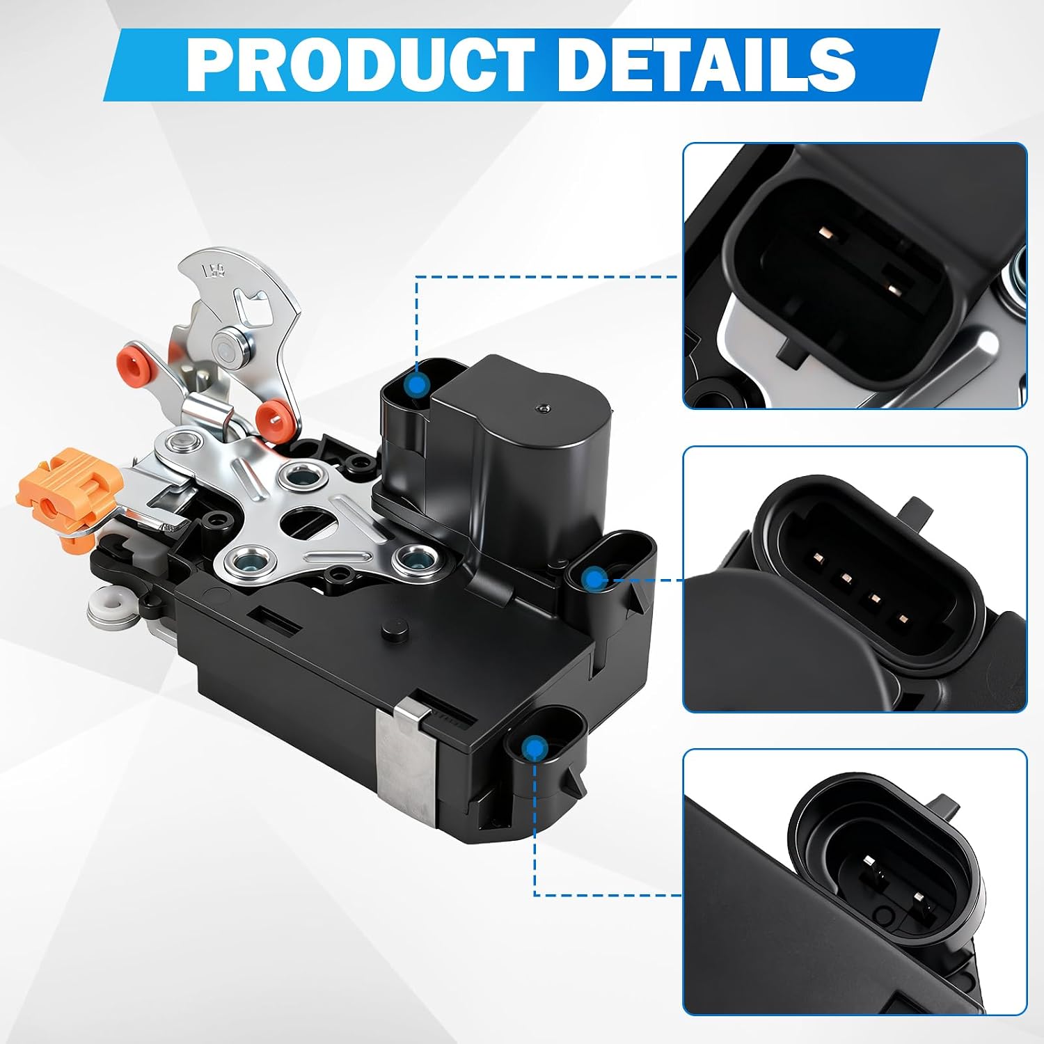 Door Lock Latch Actuator Compatible with 2000-2007 Cadillac Escalade & Chevy Chevrolet Silverado Avalanche Suburban Tahoe & GMC Sierra Yukon, Front Left Driver Side, OE#931-318, 15110643, 15053681