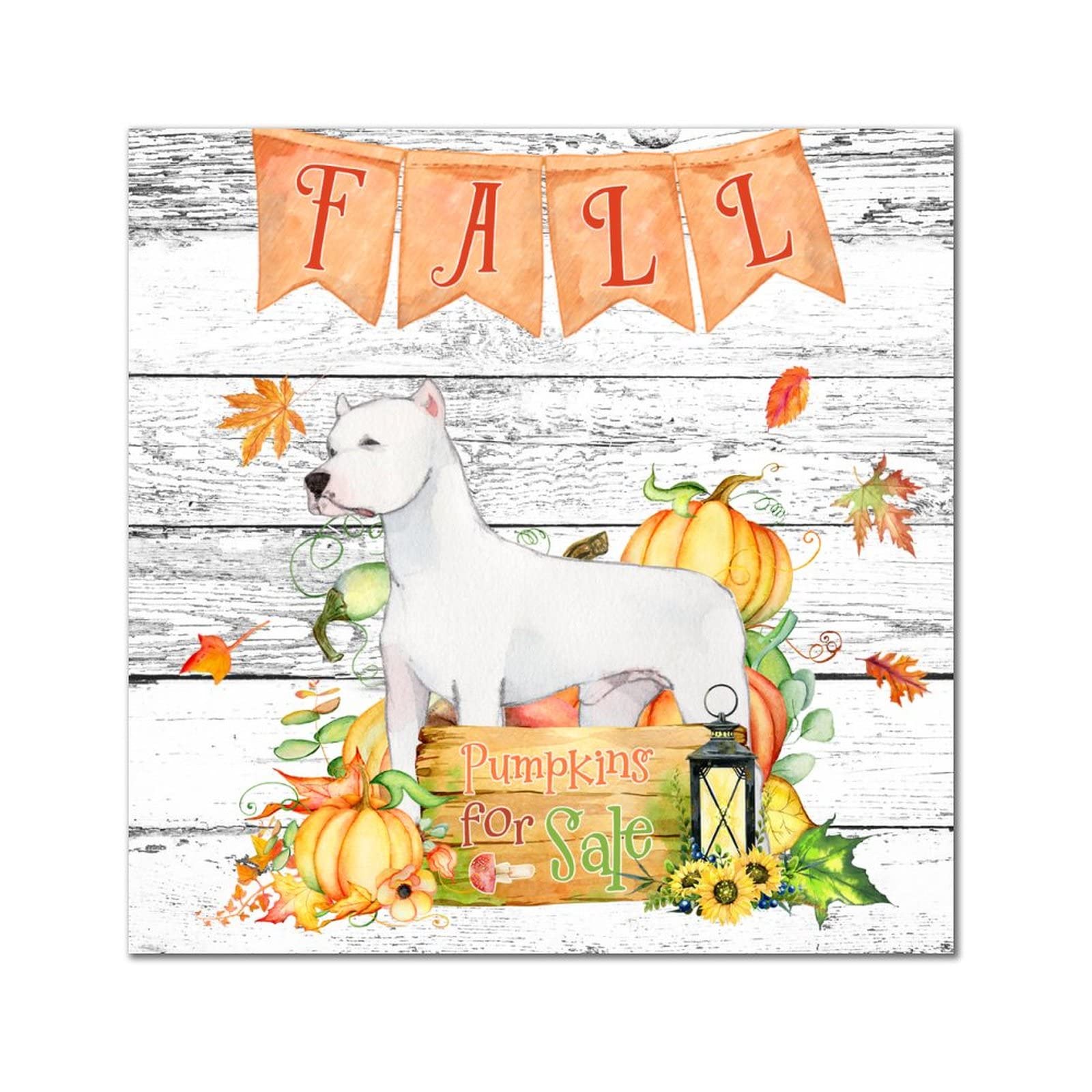 Plaque Fall Pumpkins Sale déco bois bouvier australien cuisine bar garage 35 cm