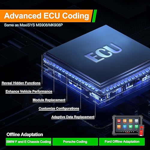 Vista 4 de Autel Herramienta de escaneo MS906 PRO-TS, mejor MaxiSYS MS906TS MS906Pro MS906BT MK906Pro MP900TS, diagnóstico de todo el sistema, TPMS completo